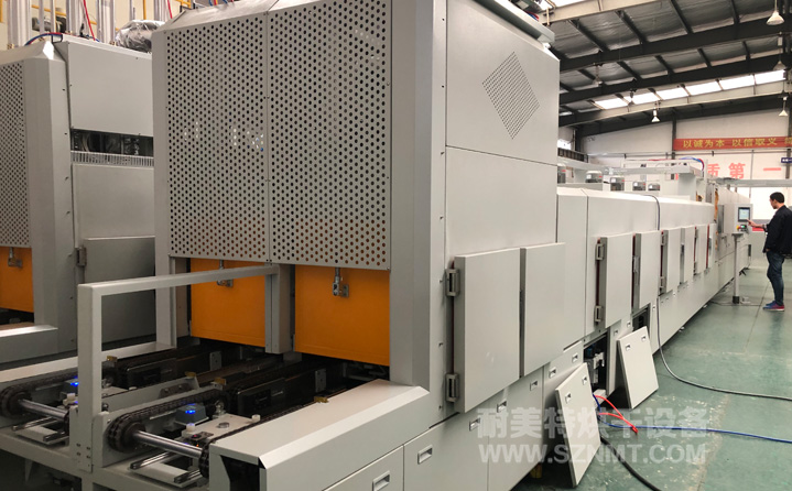 新能源汽车驱动电机加热冷却隧道炉烘干线